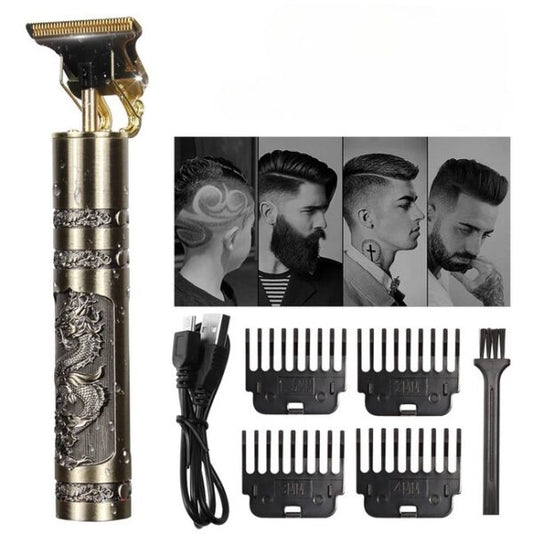 (t9 Metal Trimmer) Professional Beard Trimmer Haircut Shaving Machine For Men